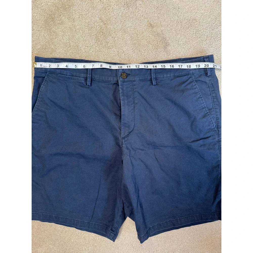 Gap Mens Essential Khaki Shorts Navy Blue Stretch Cotton Chino Size 40 8 Inseam